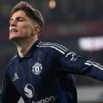 Alejandro Garnacho merayakan gol untuk Manchester United