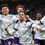 Antonio Semenyo ikut merayakan gol rekannya di Bournemouth ke gawang Manchester United