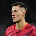 Benjamin Sesko di laga RB Leipzig vs Sporting CP