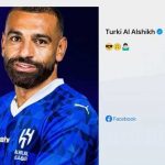Foto editan Mohamed Salah dengan jersey Al-Hilal