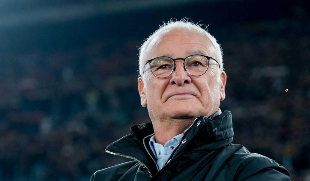 Gestur Claudio Ranieri dalam derby AS Roma vs Lazio