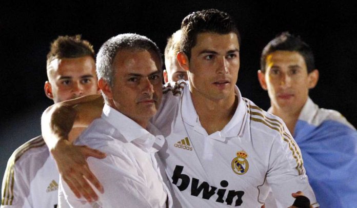 Jose Mourinho saat bersama Cristiano Ronaldo di Real Madrid