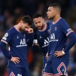 Kylian Mbappe, Lionel Messi, dan Neymar saat bersama di Paris Saint-Germain
