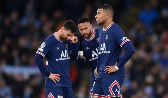 Kylian Mbappe, Lionel Messi, dan Neymar saat bersama di Paris Saint-Germain