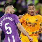 Kylian Mbappe mencetak gol keduanya untuk Real Madrid ke gawang Real Valladolid di La Liga