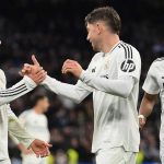 Lucas Vazquez dan Fede Valverde selebrasi gol Real Madrid vs Las Palmas di La Liga
