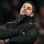 Reaksi Mikel Arteta selama laga Arsenal vs Newcastle United