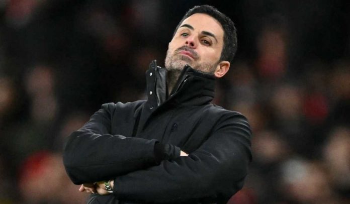 Reaksi Mikel Arteta selama laga Arsenal vs Newcastle United