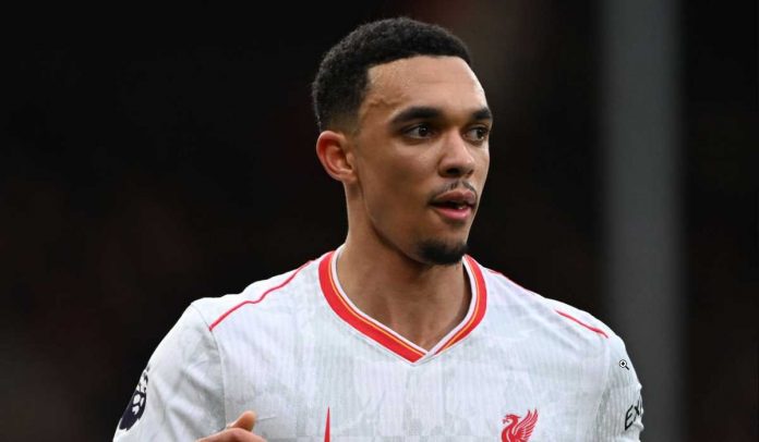 Aksi Trent Alexander-Arnold di pertandingan Liverpool