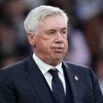 Carlo Ancelotti dalam pertandingan Real Madrid vs Girona