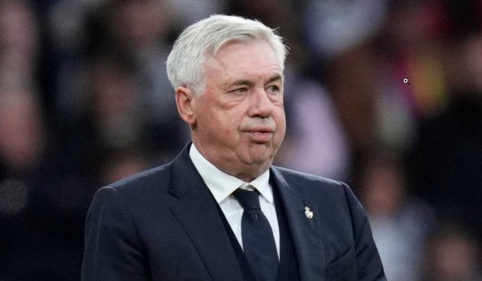 Carlo Ancelotti dalam pertandingan Real Madrid vs Girona