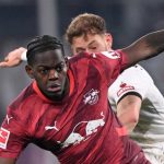 Castello Lukeba di laga RB Leipzig v FC St. Pauli 1910