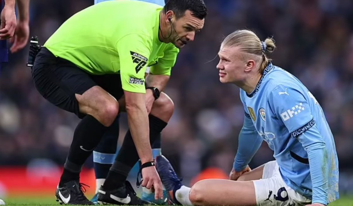 Erling Haaland pemain Manchester City cedera dan tak mungkin dimainkan lawan Liverpool