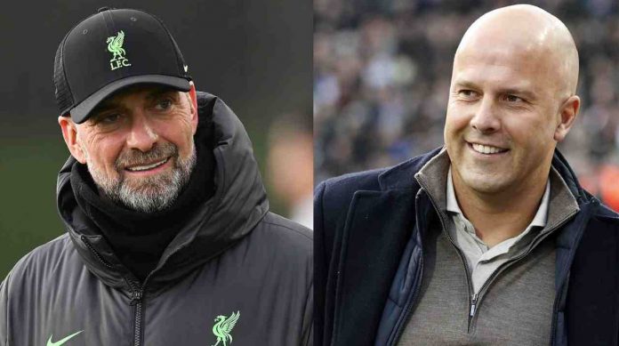 Jurgen Klopp dan Arne Slot - Liverpool