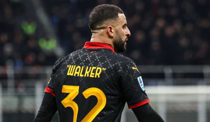 Kyle Walker di laga AC Milan vs Verona