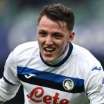 Mateo Retegui merayakan gol di laga Verona vs Atalanta