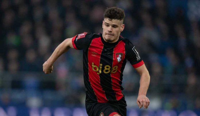 Milos Kerkez di laga Everton vs Bournemouth