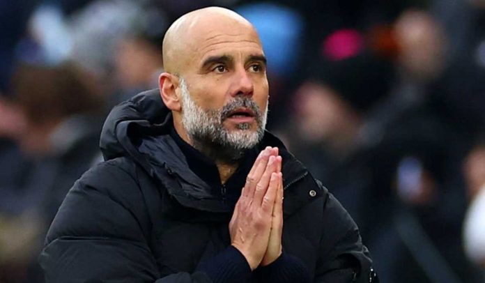 Pep Guardiola di laga Manchester City vs Newcastle