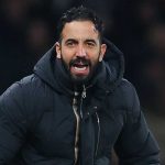 Ruben Amorim meneriaki pemainnya di laga kontra Tottenham Hotspur
