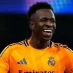 Vinicius Junior di laga Manchester City vs Real Madrid