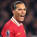 Virgil van Dijk di laga Everton vs Liverpool