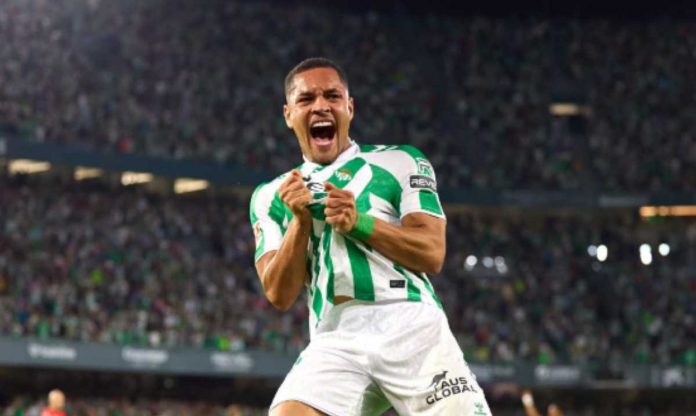 Vitor Roque dalam sebuah laga yang dilakoni Real Betis