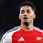 William Saliba di laga Arsenal vs Manchester City