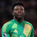 Andre Onana di laga Manchester United vs Ipswich Town