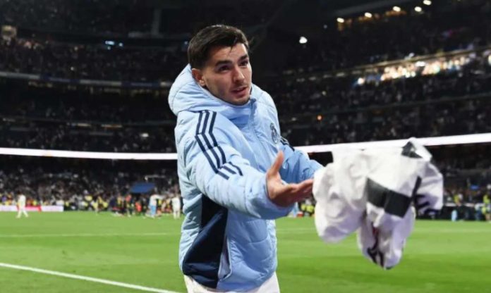 Brahim Diaz usai sebuah laga yang dilakoni Real Madrid