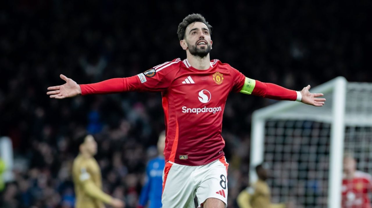 Bruno Fernandes pahlawan Manchester United di Liga Europa