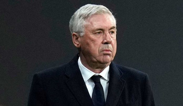 Carlo Ancelotti di laga Atletico Madrid vs Real Madrid