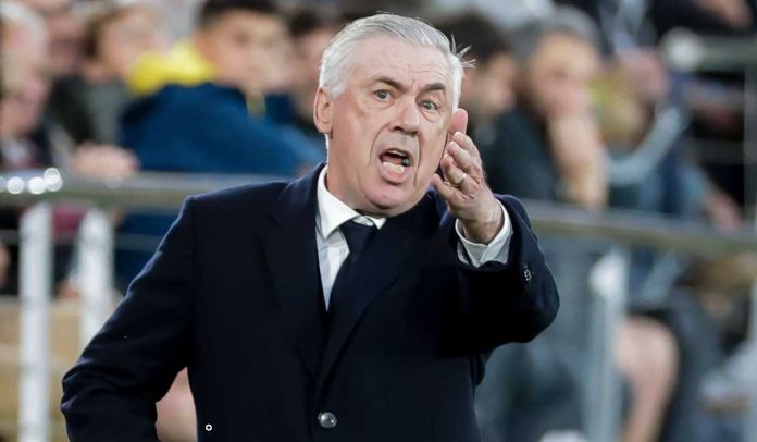 Carlo Ancelotti di laga Villarreal vs Real Madrid