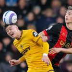 Dean Huijsen di laga Bournemouth v Wolverhampton Wanderers