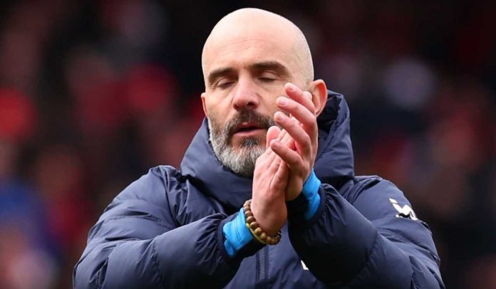 Gesture Enzo Maresca usai kekalahan Chelsea dari Arsenal di Premier League