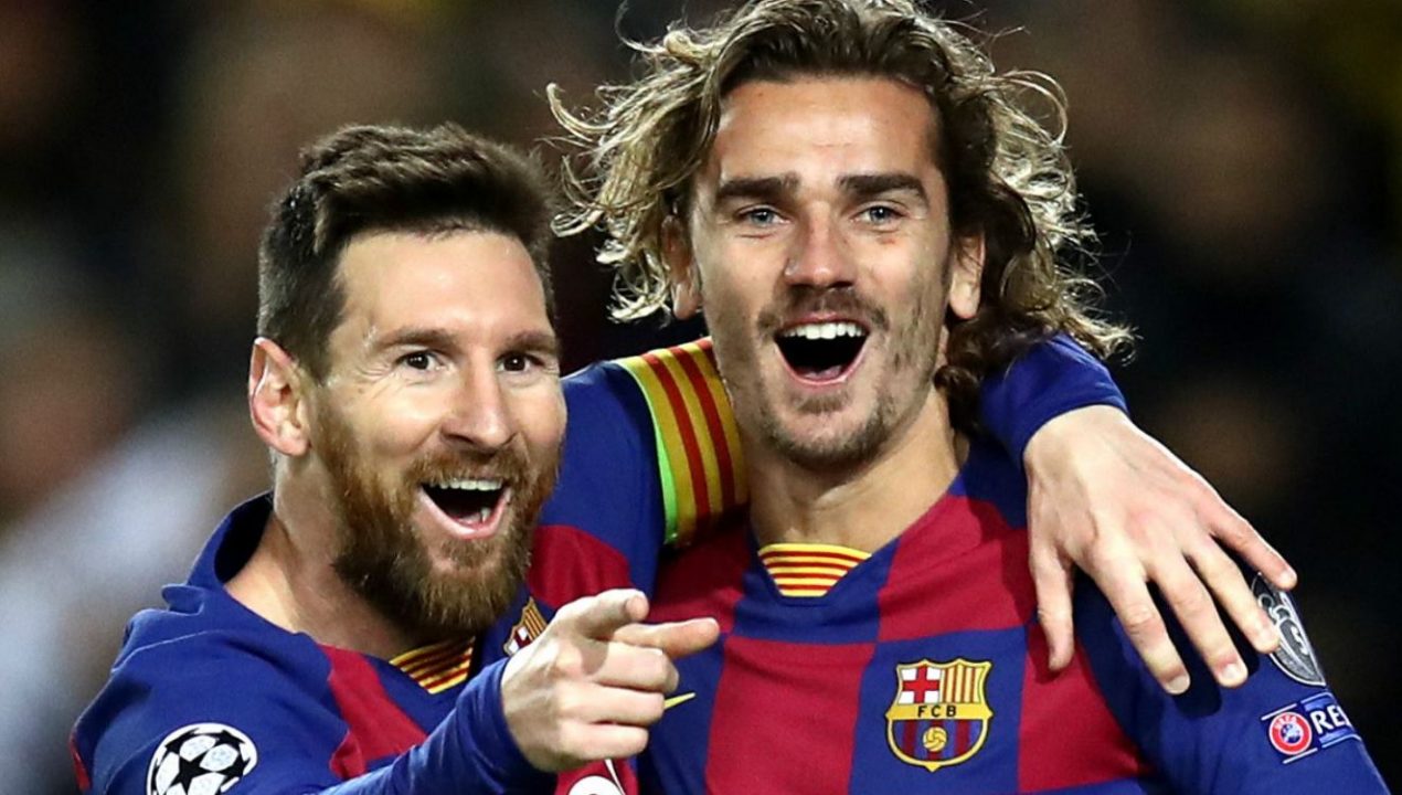 Lionel Messi dan Antoine Griezmann