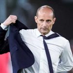 Massimiliano Allegri di laga Atalantas vs Juventus pada Mei 2024