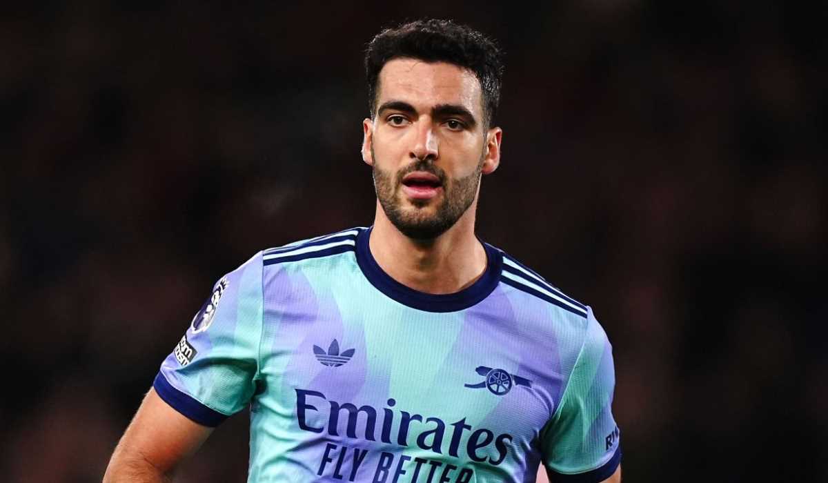 Mikel Merino di laga Nottingham Forest v Arsenal