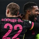 Reece James merayakan golnya di laga Copenhagen v Chelsea