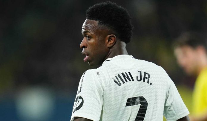Vinicius Junior di laga Villarreal vs Real Madrid