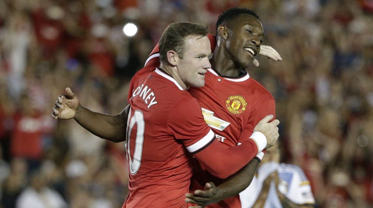 Wayne Rooney dan Danny Welbeck mantan pemain Manchester United