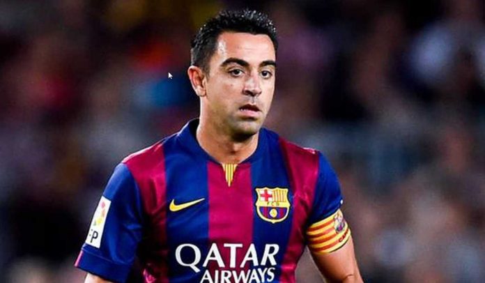 Xavi Hernandez saat masih memperkuat Barcelona