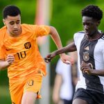 Abdellah Ouazane di laga Belanda U-15 vs Jerman U-15