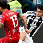 Aksi Andrea Cambiaso di laga Juventus vs Monza