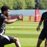 Amad Diallo di sesi latihan Manchester United