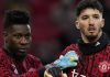 Andre Onana dan Altay Bayindir kiper Manchester United