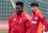 Andre Onana di sesi latihan Manchester United