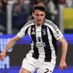 Andrea Cambiaso di laga Juventus vs Lecce