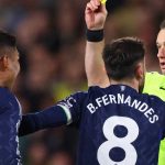 Bruno Fernandes protes atas keputusan wasit
