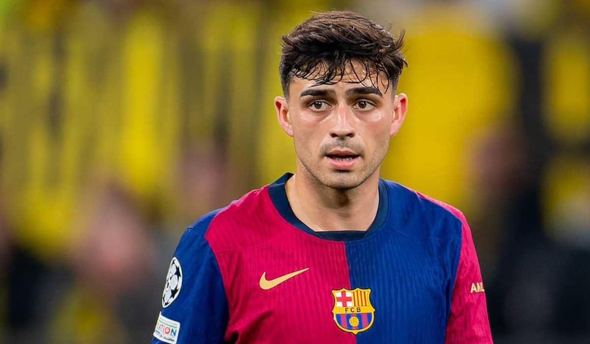 Ekspresi Pedri di laga Borussia Dortmund vs Barcelona