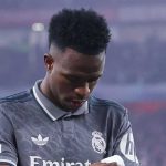 Ekspresi Vinicius Junior selama kekalahan Real Madrid dari Arsenal